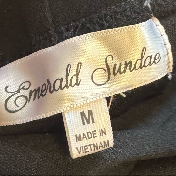 Emerald Sundae Spaghetti Strap Black Dress. Medium But Small - Picture 7 of 9